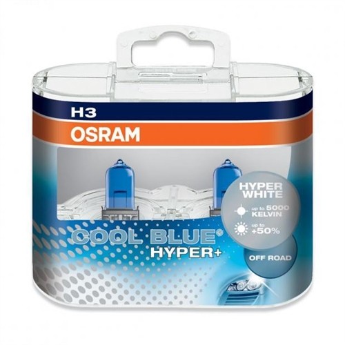 H3 Osram Cool Blue Hyper+ 12V к-т 2бр